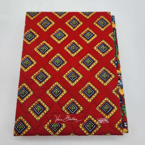 Vera Bradley Double Picture Frame Villa Red Retired Pattern Mothers Day Gift - Picture 4 of 8